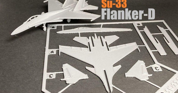 su 33 flanker d kit cartão fantasma fabuloso 3D modelos passatempo fabricantes Ideias montagem avião lutador aeronave jato 3d print model - Mito3D
