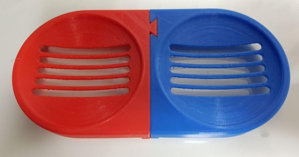 doppelt Seife Gericht chany 3D Modelle Haushalt Badezimmer Seifenschale 3d print model - Mito3D