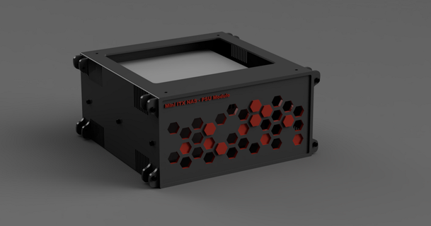 Mini itx modular nas psu Modul Geheimnisse 3D Modelle Hobby Macher Elektronik thingiverse Danke miniitx 3d print model - Mito3D