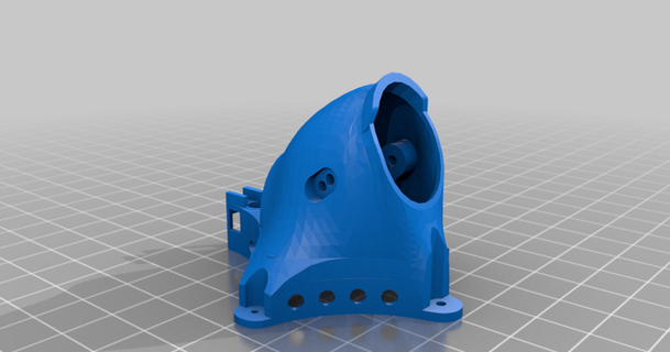 baby shark canopy extra holes mard0 3D Models Hobby & Makers RC Robotics thingiverse babyshark rotorriot sharkbyte 3d print model - Mito3D