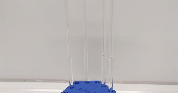 nmr tüpler ayakta durmak yer şişe timsah 3D modeller öğrenme kimya Biyoloji alt yuvarlak 3d print model - Mito3D