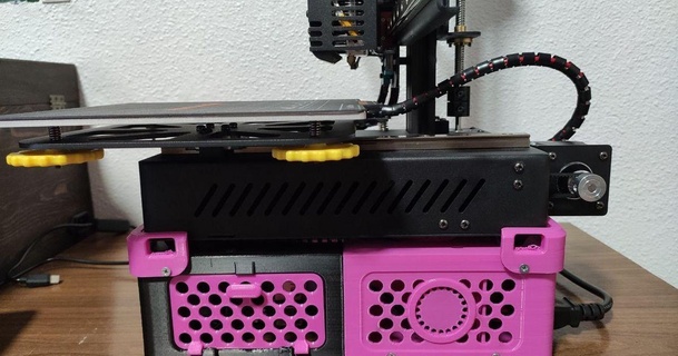 kp3s Base fuente füttere Abs la impresora Kingroon versi Himbeere pi miguelitocaf 3D Modelle Drucker Teile Upgrades kingroonkp3s 3d print model - Mito3D