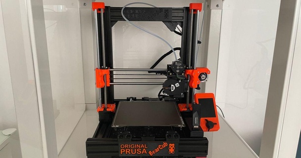 prusa mini mk3s bear bearcub decorative plate adrian dobre 3D Models Printers Prusa Parts & Upgrades 3d print model - Mito3D