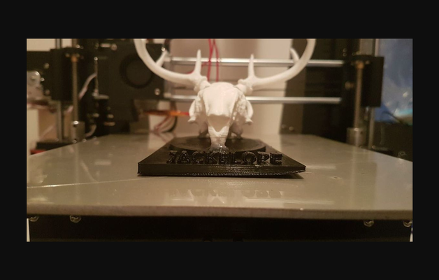 jackelope crânio ficar pé by lllloydo baixar livre stl modelo printables 3d modelos arte projeto esculturas thingiverse expositor 3d print model - Mito3D