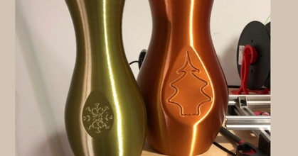 tatil tema vazolar thomllama indir Bedava stl model printablescom 3d modeller ev halkı dekor Noel süsü kardan adam spiral vazo ağaç 3d print model - Mito3D