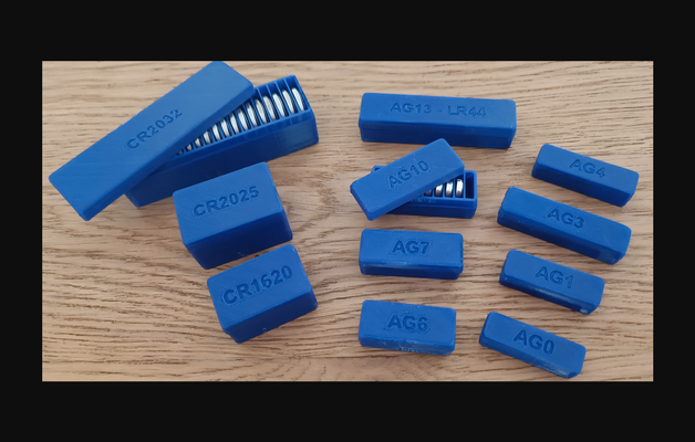 madeni para hücre buton pil depolama kutu by sıçrama indir bedava stl model basılabilirler com 3d modeller hobi yapımcılar fikirler 3d print model - Mito3D