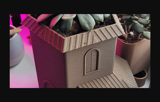 vaso fiori scolare by euro scarica gratuito stl modello printables com 3d modelli domestico all'aperto giardino pentola succulenta succulento piante d'appartamento 3d print model - Mito3D