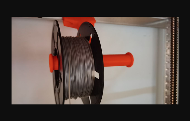 filamento bobina titolare supporto pesante dovere mensola by weey scarica gratuito stl modello printables com 3d modelli stampanti accessori porta portafilo robusto 3d print model - Mito3D