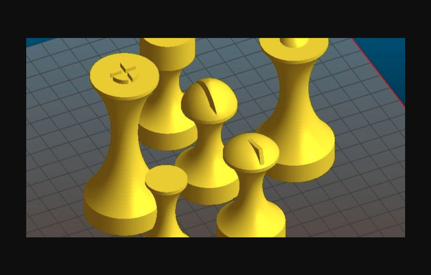 modern simplistic chess set by thecase download free stl model printablescom 3d models toys & games board thingiverse 3d print model - Mito3D