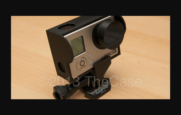 gopro hero3 frame - improved by thecase download free stl model printablescom 3d models gadgets photo & video thingiverse 3d print model - Mito3D