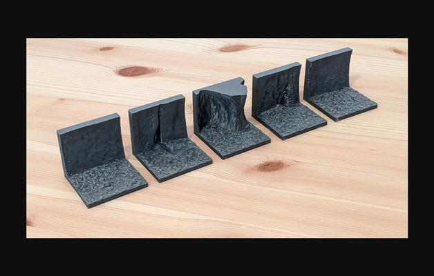 stony cave - walls openforge 20 by zach download free stl model printablescom 3d models tabletop miniatures characters & monsters terrain dnd 32mm miniature 3d print model - Mito3D