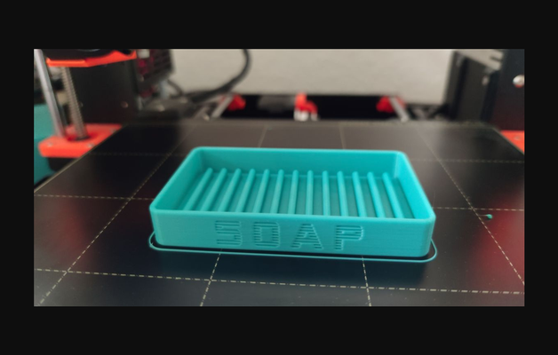 simple soap tray by star blink download free stl model printablescom 3d models household bathroom 3d print model - Mito3D