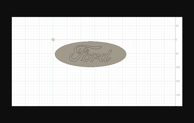ford logo - two parts by farisibrisevic download free stl model printablescom 3d models hobby & makers automotive 3d print model - Mito3D