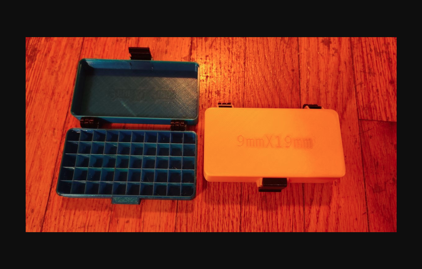 9x19mm primavera pestillo modular munición caja by latón anillo descargar gratis stl modelo imprimibles com 3d modelos pasatiempo hacedores herramientas cartucho thingiverse recarga cartuchos 3D print model - Mito3D