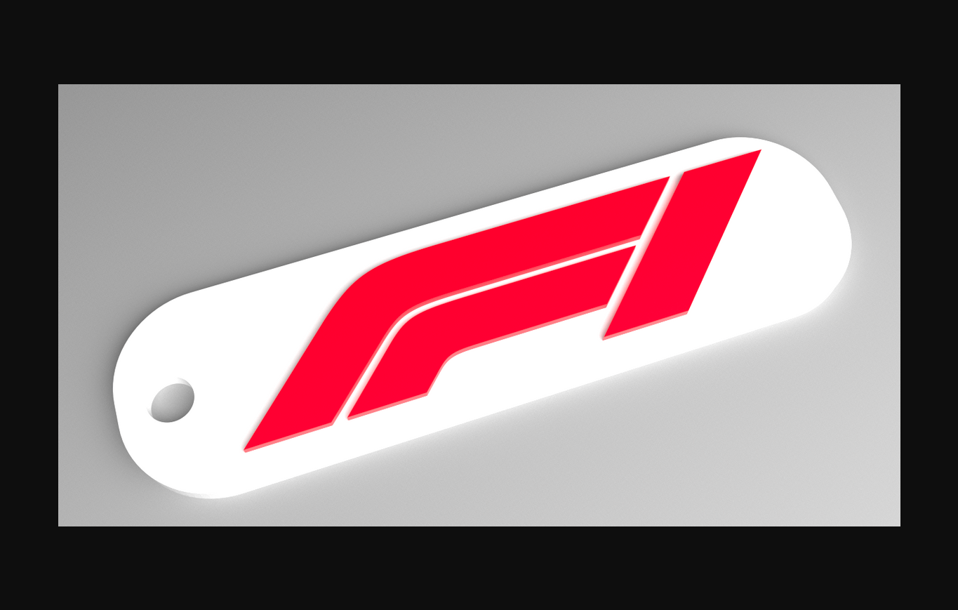 f1 llavero fórmula 1 logo engañar elevado by vector3dart descargar gratis stl modelo imprimibles com 3d modelos arte diseño 2d platos logos carreras 3D print model - Mito3D