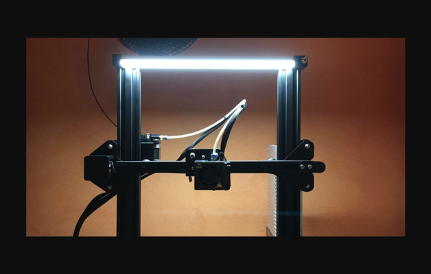 ender 3 led lumière oxygène pro by dddtisk cz télécharger libre stl modèle imprimables com 3d modèles imprimantes créalité pièces mises niveau améliorer diy 3d print model - Mito3D