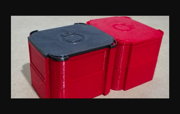 cajitas - minimal modular boxes cajas m nimas modulares by astrogato3d download free stl model printablescom 3d models hobby & makers organizers customizable snapfit system smallpartsstorage 3d print model - Mito3D