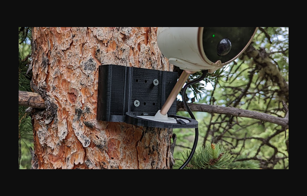 sahnetek sahneler kamera binmek by jeffl indir bedava stl model basılabilirler com 3d modeller gadget'lar duvara monte yuvası ipcamera 3d print model - Mito3D