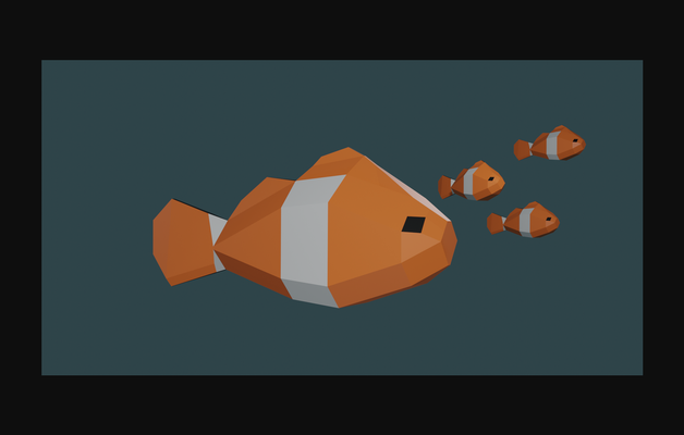 poli palyaço balığı by safobriyen indir bedava stl model basılabilirler com 3d modeller sanat tasarım heykeller düşük retro balık 3d print model - Mito3D