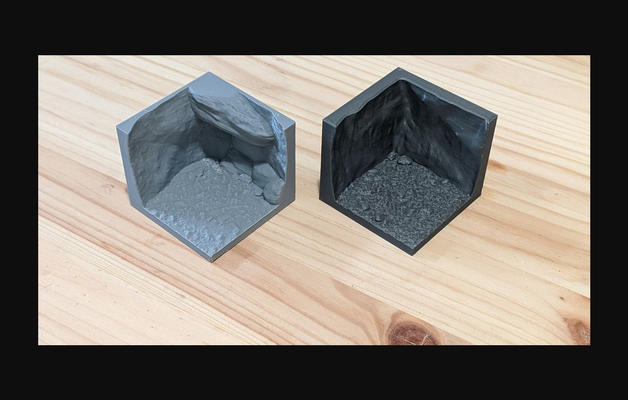 stony cave - corners openforge 20 by zach download free stl model printablescom 3d models tabletop miniatures props & terrains terrain dnd 32mm miniature 3d print model - Mito3D