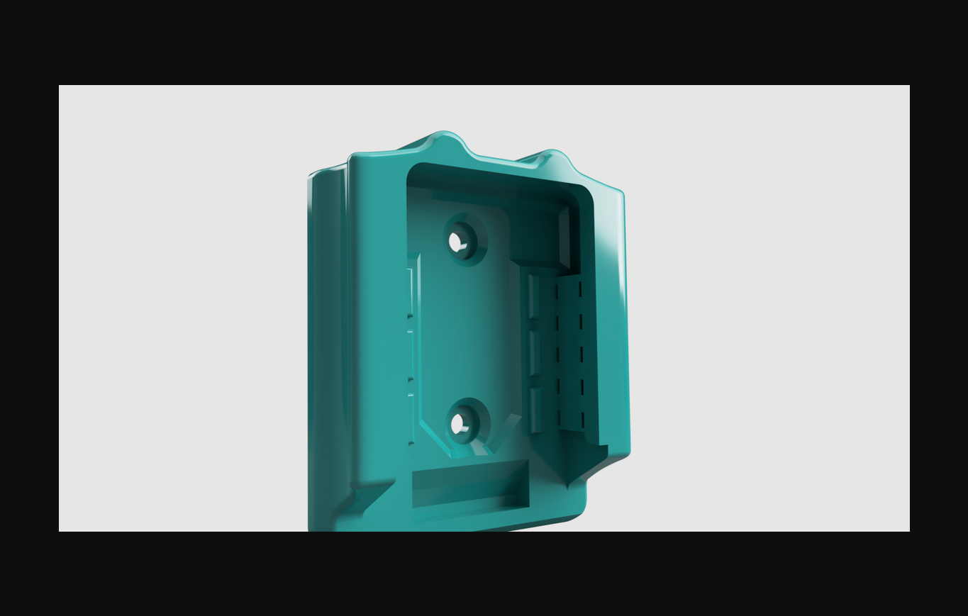 makita 18v batteria parete montare by lannix 3d scarica gratuito stl modello printables com modelli passatempo creatori utensili 3D print model - Mito3D