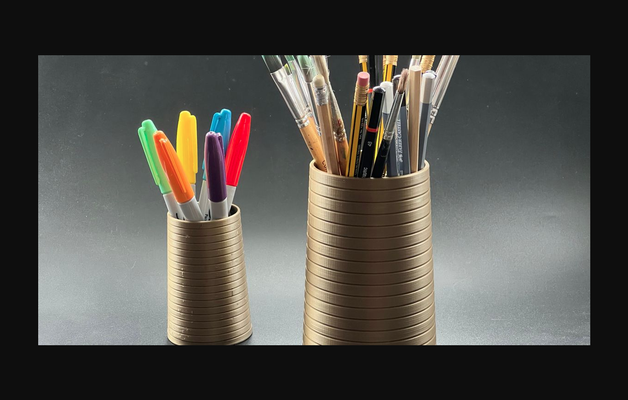 crayon pot secret by simon télécharger libre stl modèle imprimables com 3d modèles ménage bureau vase stylo 3d print model - Mito3D