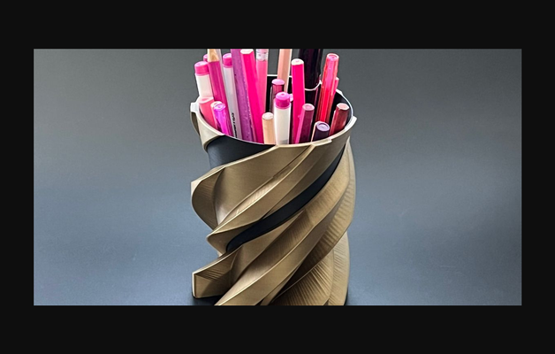spule schnitt vase by simon download frei stl modell druckbares 3d modelle haushalt zuhause haus dekor 3d print model - Mito3D
