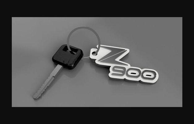 z900 schlüsselbund by weine download frei stl modell druckbares 3d modelle mode zubehör schlüssel thingiverse kawasaki 3d print model - Mito3D