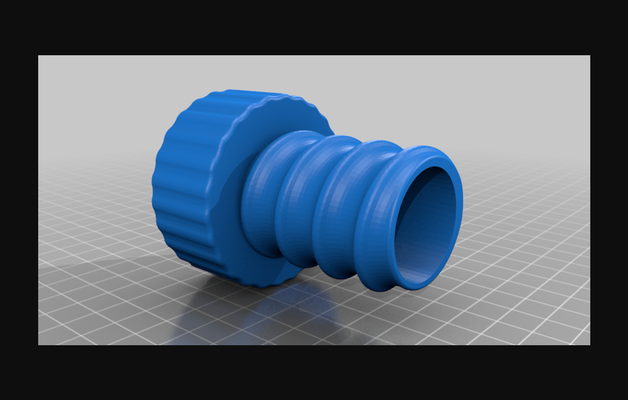 rockler flexiport polvere collezione adattatore by conto scarica gratuito stl modello printables com 3d modelli passatempo creatori utensili tubo flessibile thingiverse 3d print model - Mito3D