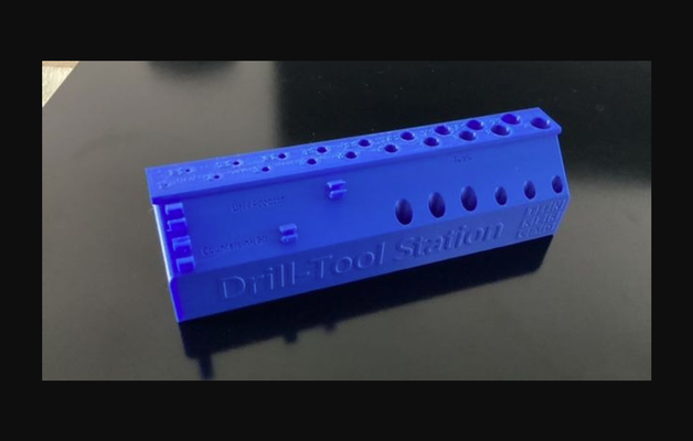 drill tool gare by blaze3d télécharger libre stl modèle imprimables com 3d modèles loisir fabricants organisateurs organisateur porte outil tournevis foret 3d print model - Mito3D