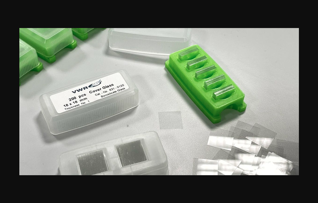 lamelle boîte by spotmatic télécharger libre stl modèle imprimables com 3d modèles apprentissage chimie biologie microscope microbiologie lamelles 3d print model - Mito3D