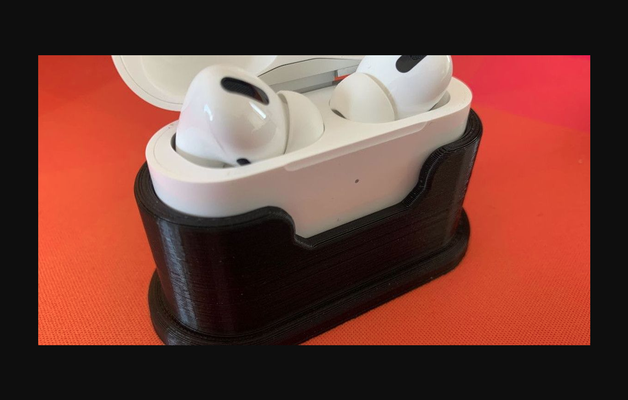 airpods pro stand by drewdz download free stl model printablescom 3d models fashion accessories thingiverse airpodsstand airpodspro 3d print model - Mito3D