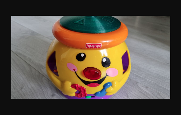 fisher price talking pot lid by sole4y download free stl model printablescom 3d models toys & games toy child hracka 3d print model - Mito3D