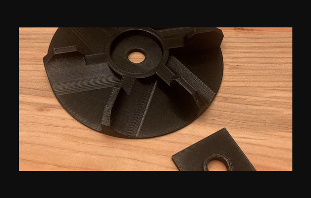 negro decker cortacésped ventilador by pasador tensor descargar gratis stl modelo imprimibles com 3d modelos casa aire libre jardín 3d print model - Mito3D