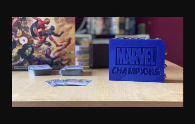 maravilla campeones simbólico organizador by frdnspnzr descargar gratis stl modelo imprimibles com 3d modelos juguetes juegos tablero lcg maravillacampeoneslcg maravillacampeones 3d print model - Mito3D