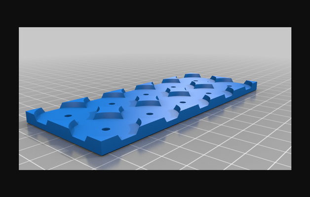 oathmark movement tray 25mm bases by perram download free stl model printablescom 3d models toys & games outdoor thingiverse 25mmbases movementtray 3d print model - Mito3D