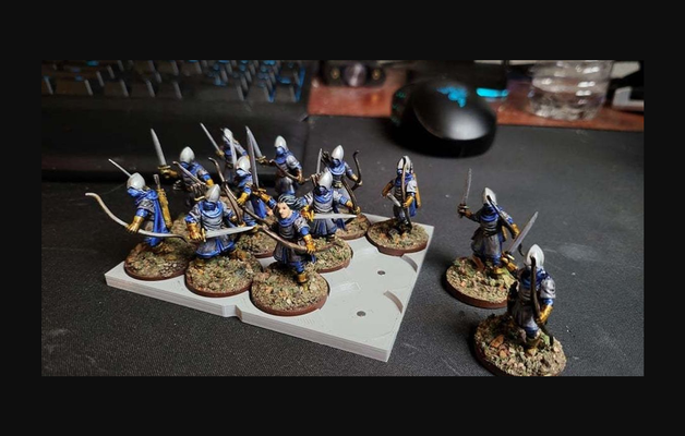 kings of war infantry regiment trays 25mm base miniatures by perram download free stl model printablescom 3d models toys & games outdoor warhammer wargaming thingiverse 3d print model - Mito3D