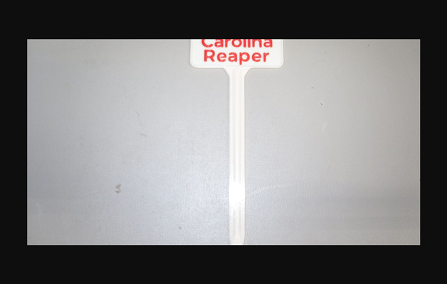 plant label pepper carolina reaper by lmj download free stl model printablescom 3d models household outdoor & garden sign tag 3d print model - Mito3D