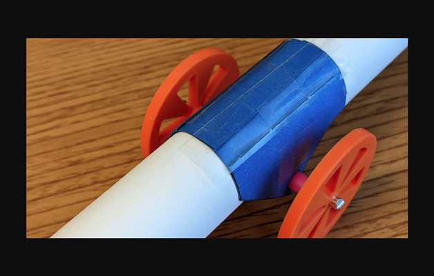 paper co2 dragster wheels by spin up sci download free stl model printablescom 3d models learning physics & astronomy 3d print model - Mito3D
