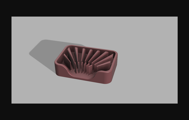 radiant savon plat by randonnée télécharger libre stl modèle imprimables com 3d modèles ménage salle bains petit minimaliste 3d print model - Mito3D