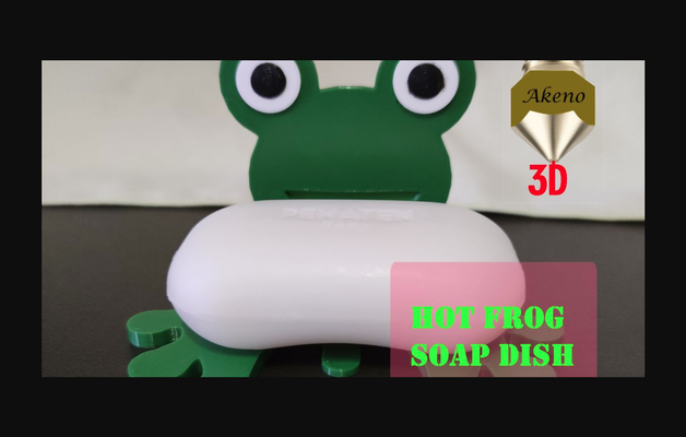 chaud grenouille savon plat by akeno télécharger libre stl modèle imprimables com 3d modèles ménage salle bains porte 3d print model - Mito3D