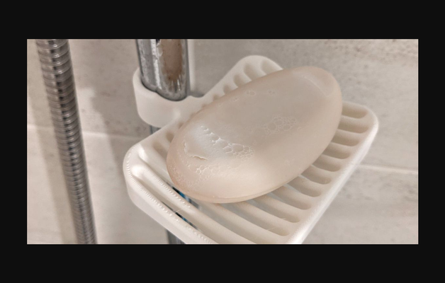 soap tray shower bar by signum download free stl model printablescom 3d models household bathroom 3d print model - Mito3D