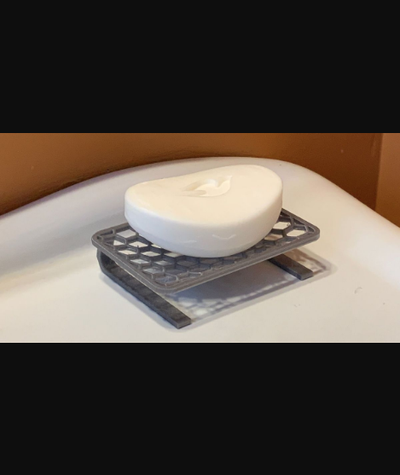 modern hexagonal soap dish by upper canada prints download free stl model printablescom 3d models household bathroom 3d print model - Mito3D