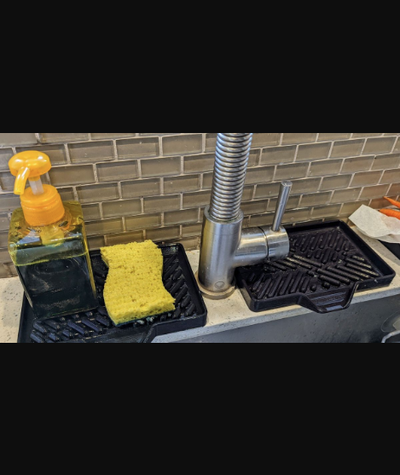 kitchen bathroom draining soap tray by rt3d download free stl model printablescom 3d models household soapholder spongeholder soapdish soaptray soapdishholder 3d print model - Mito3D