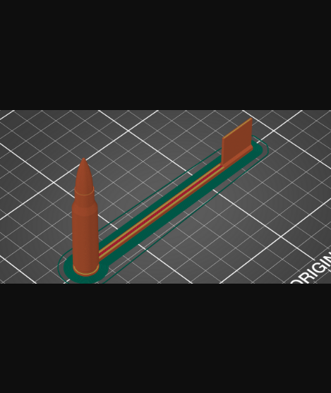 308 winchester sicurezza bandiera by dr muro verde scarica gratuito stl modello printables com 3d modelli gli sport all'aperto munizioni fucile proiettile 3D print model - Mito3D