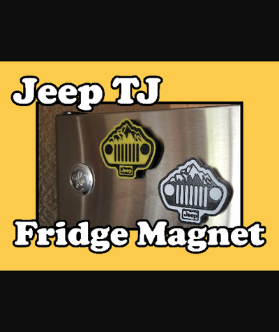 jeep tj kühlschrank magnet by iqless download frei stl modell druckbares 3d modelle haushalt zuhause haus dekor kühlschrankmagnet 3d print model - Mito3D
