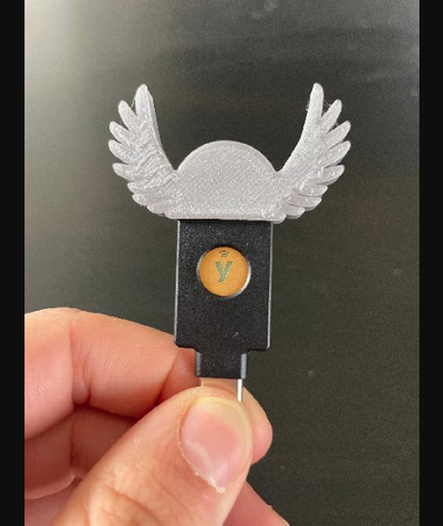 feather hat yubikey 5c nfc by stoiccraftsman download free stl model printablescom 3d models gadgets computers 3d print model - Mito3D