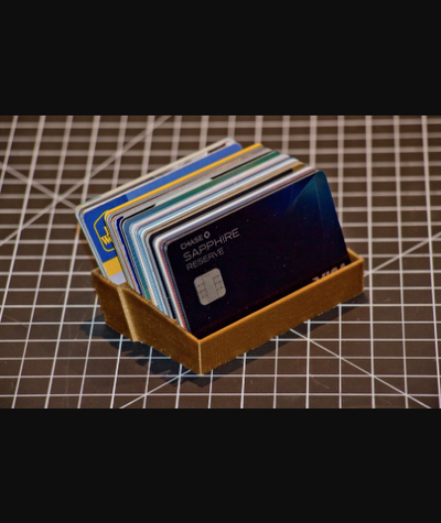crédito cartão suporte by trabalhos élficos baixar livre stl modelo printables 3d modelos casa escritório thingiverse 3d print model - Mito3D