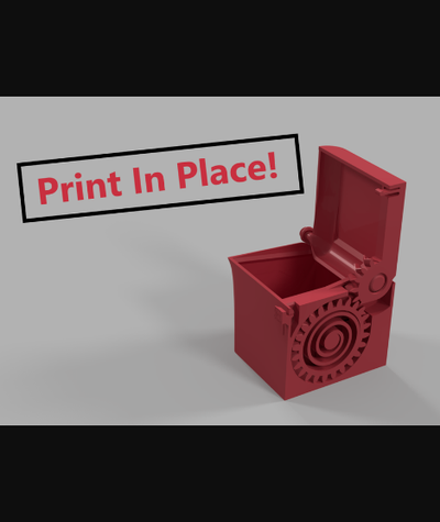 print-in-place spring loaded box by sunshine download free stl model printablescom 3d models household house equipment mechanical printinplace thingiverse 3d print model - Mito3D