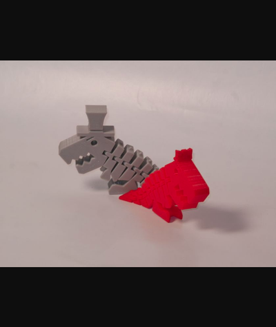 signor signora flessibile rex by luce sole scarica gratuito stl modello printables com 3d modelli giocattoli giochi all'aperto dinosauro dino arco thingiverse 3d print model - Mito3D